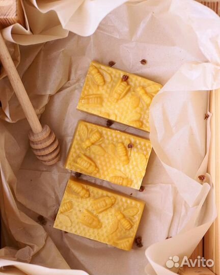 Натуральное мыло Медовое