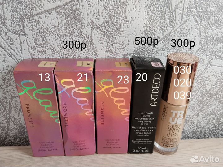 Тональный крем Max Factor, Maybelline, L'Oréal