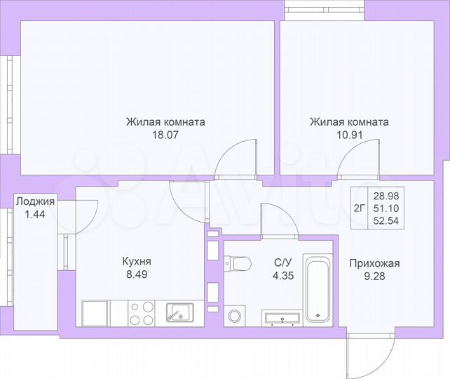 1-к. квартира, 36,2 м², 14/25 эт.