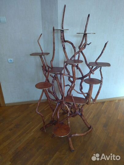 Подставки для цветов, деревянные