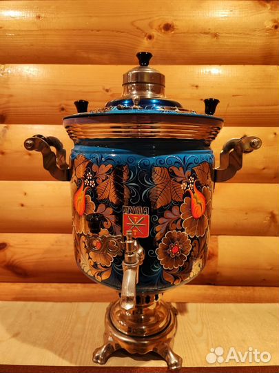 Самовар на дровах 5 литров расписной