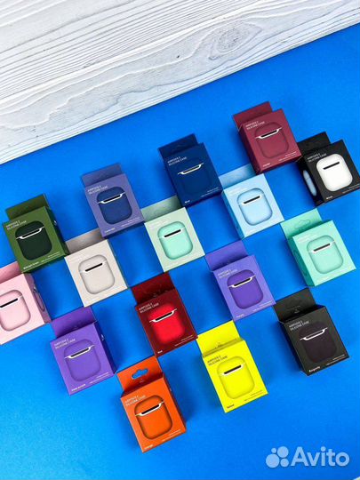 Чехол для AirPods (тонкие) 20 цветов