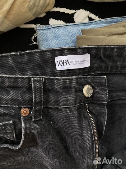 Штаны черные zara