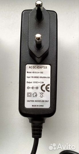 Блок питания 12V 2A (HD-EU24-1202) Новый