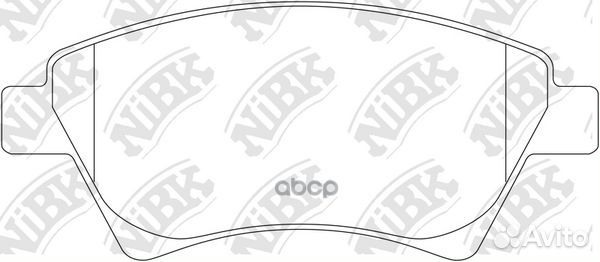 Колодки тормозные дисковые перед PN0350 NiBK