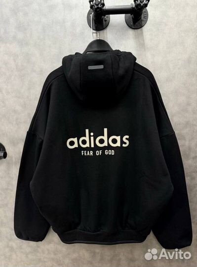 Худи Adidas & Fear of God Оверсайз (на флисе)