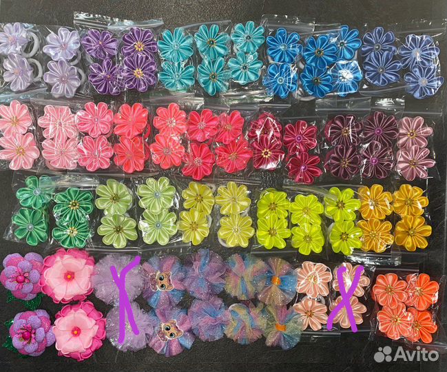 Резинки, бантики, заколки для волос