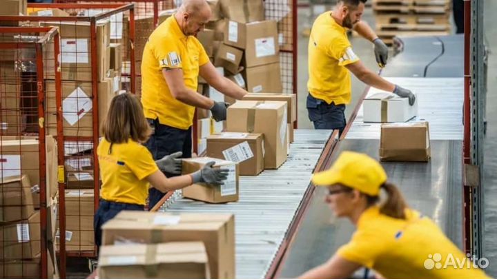 Упаковщик с питанием/работа вахтой