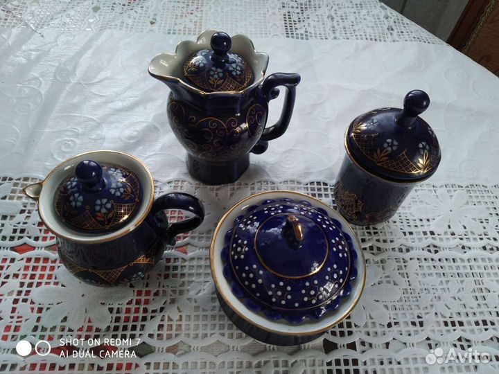 Сервиз чайный кобальт