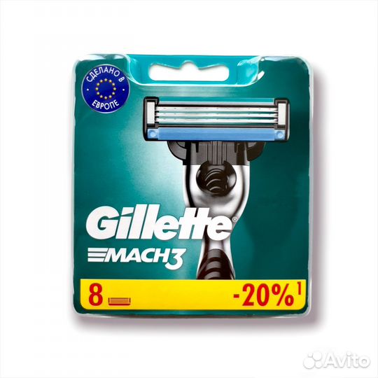 Сменные кассеты Gillette Mach3