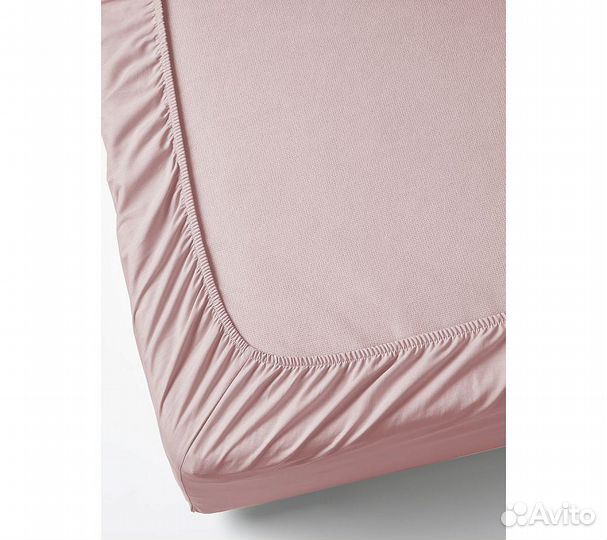 Простынь GoodNight Сатин 180х200х20 Розовый на рез