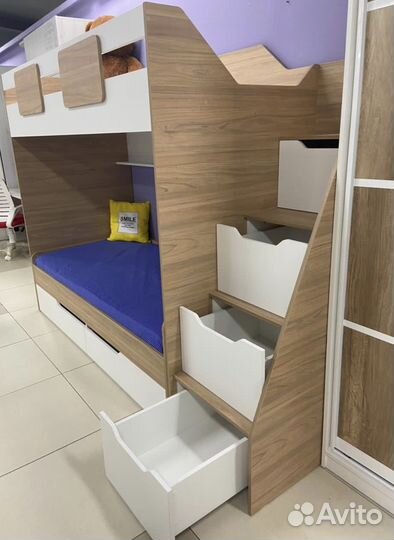 Кровать 2-х ярусная Мозаика (правая/левая)