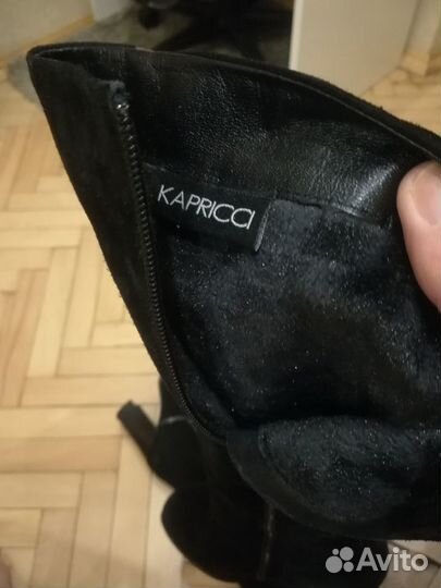 Сапоги замша