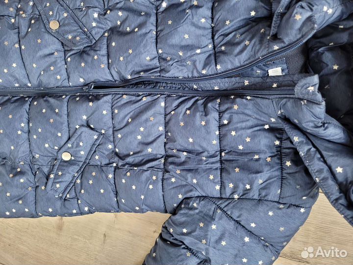 Пуховик зимний mango для девочки 128