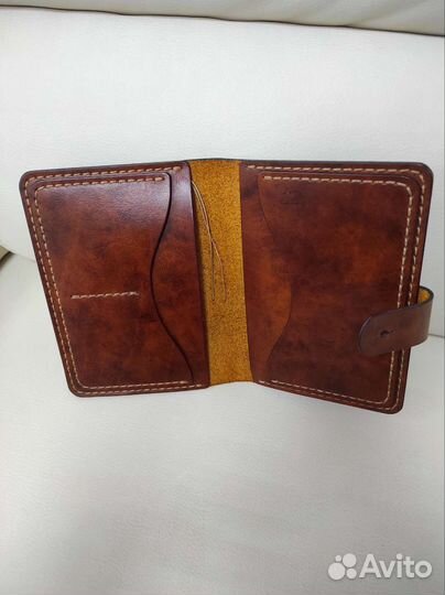 Кошелек мужской (портмоне) ручной работы