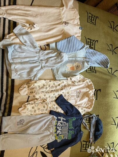 Большой пакет детский вещей 56-80 см