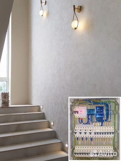 Электрик, замена проводки. штробление