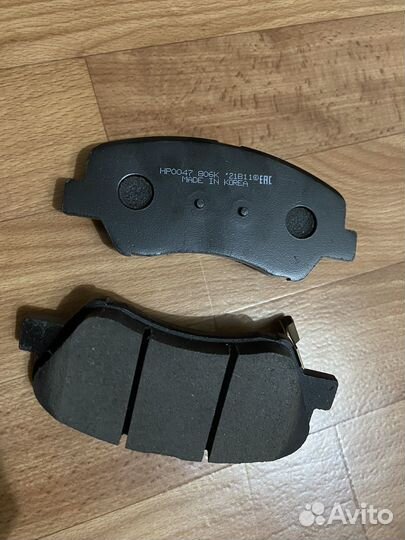 Колодки передние solaris-rio