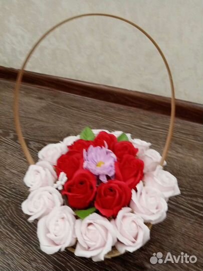 Букет из мыльных цветов