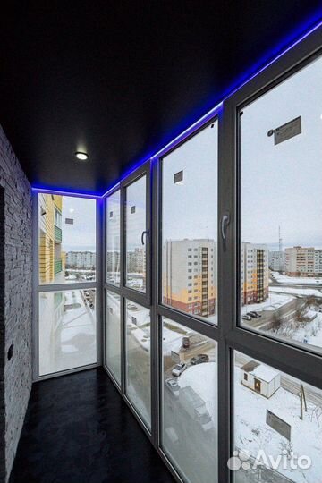 Балкон под ключ внутренняя отделка 6 метров