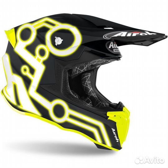 Шлем Airoh Twist 2.0 (Lift Yellow/Blue Matt, S)