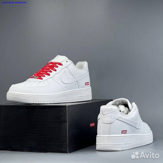 Кроссовки Nike Air Force 1 Low & Supreme (Арт.31549)