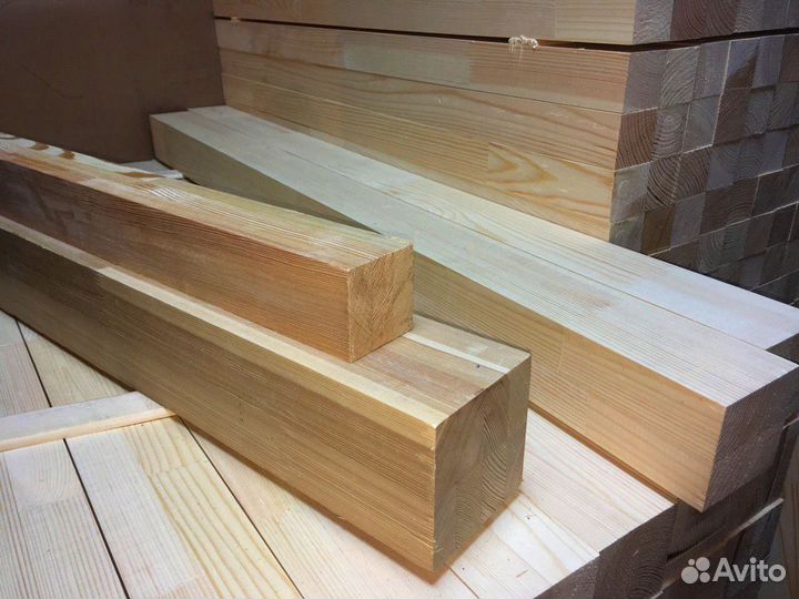 Брус нормальной влажности, 100х150мм, лиственница