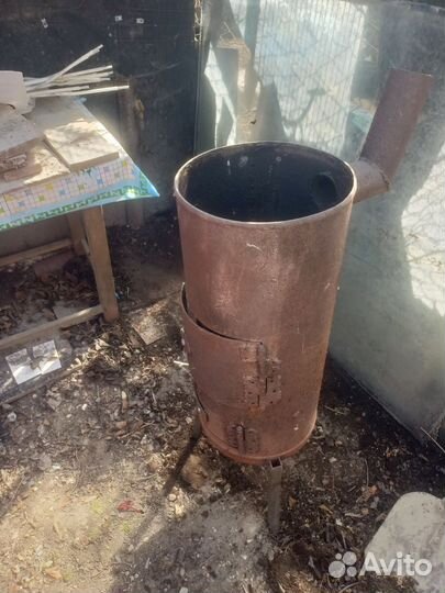 Печь буржуйка из газового баллона