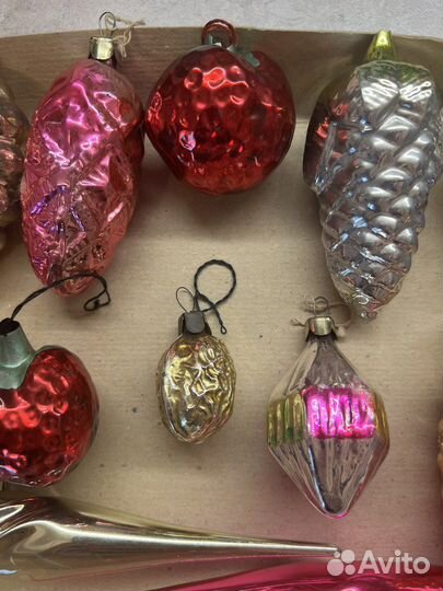 Елочные игрушки СССР (14 шт)