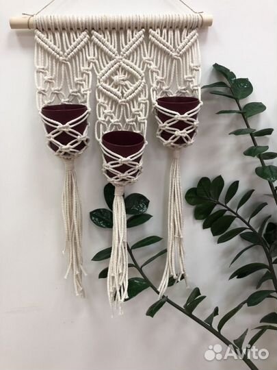 Кашпо макраме