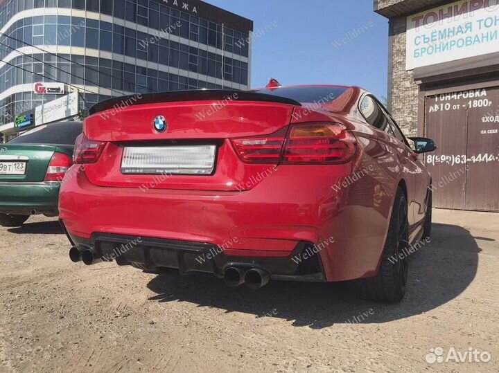 Спойлер BMW 4 F32 2D M-Performance черный глянец