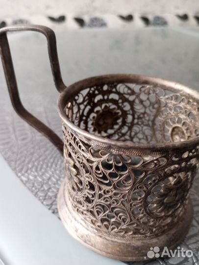 Подстаканник мельхиоровый СССР