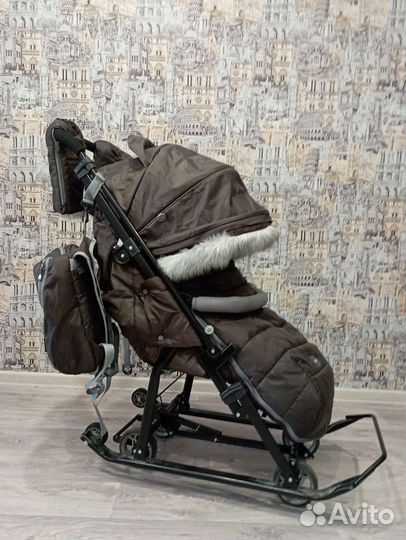 Детские санки коляска ника