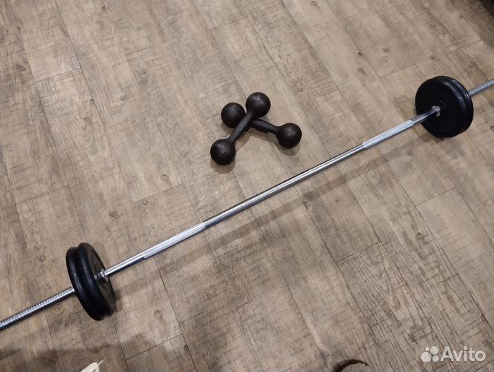 Штанга/гриф/блины/гантели