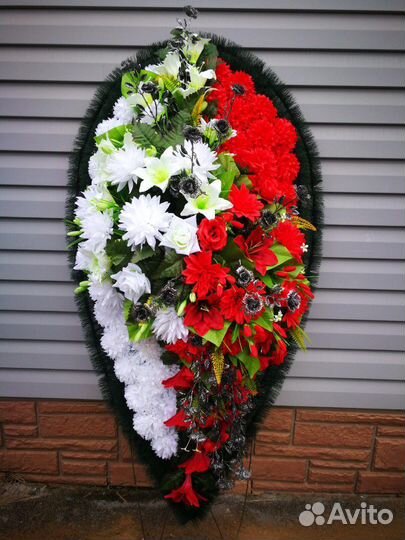 Венки ритуальные. Траурные ленты