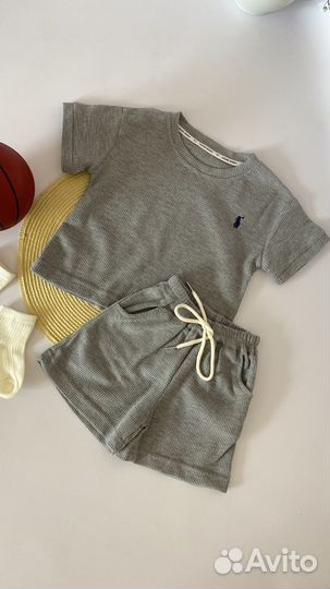Костюм детский футболка и шорты 100,110