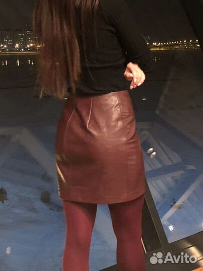 Кожаная юбка