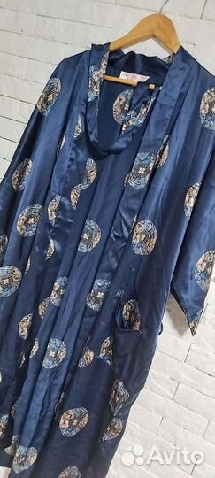 Шелковый халат мужской