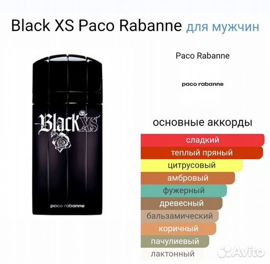 Духи, парфюм Paco Rabanne Black XS 100мл