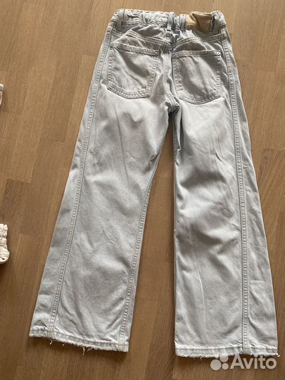 Джинсы zara для девочки 140- 146