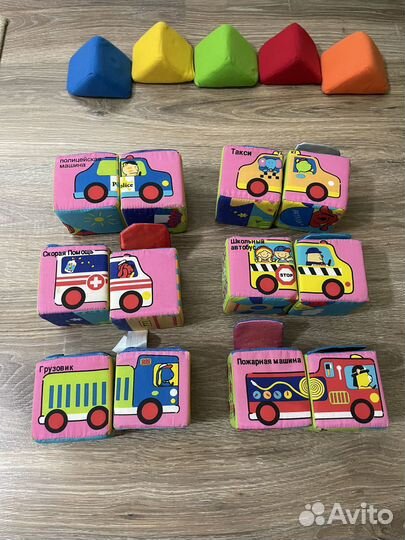 Мягкие обучающие кубики к’s kids