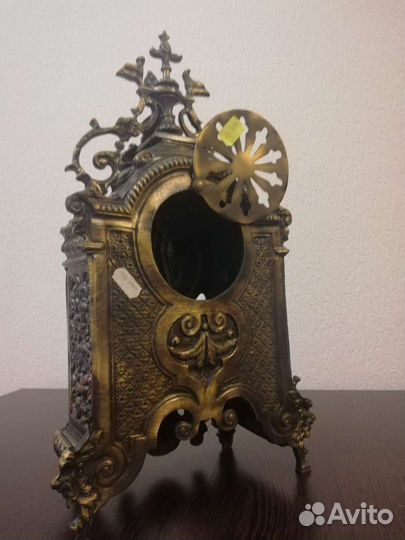 Часы каминные, латунь