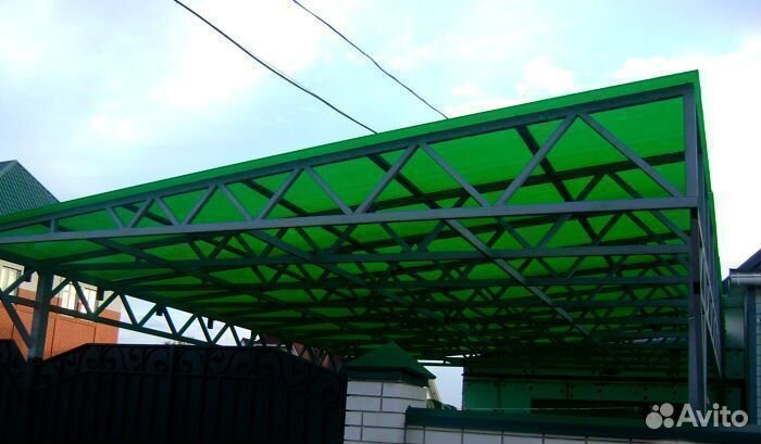 Автомобильный навес/откатные ворота