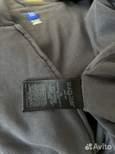 Зип худи yeezy gap balenciaga dark grey