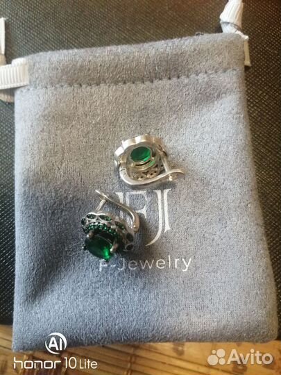 Серьги серебро