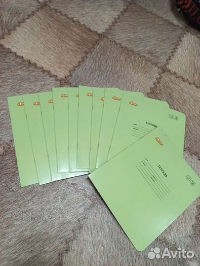 Тетради 12 л. в косую линейку