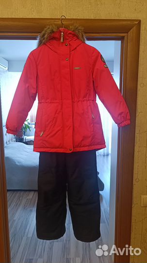 Зимний костюм для девочки 140