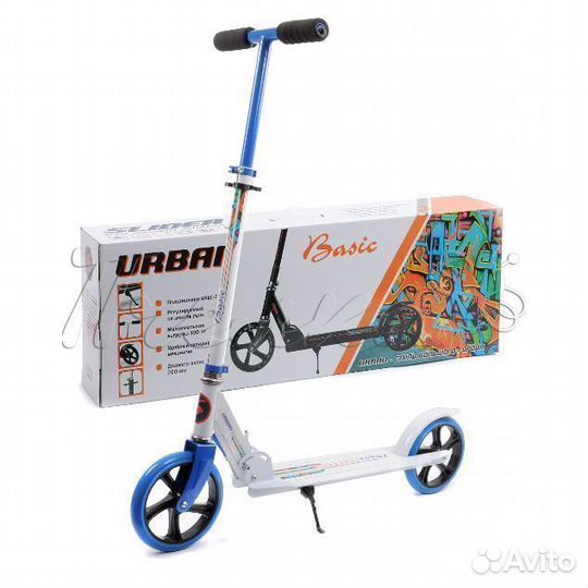 Самокат двухколесный Slider Urban Basic