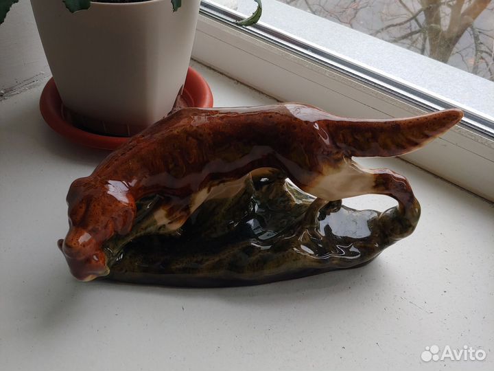 Фарфоровые статуэтки собака лфз