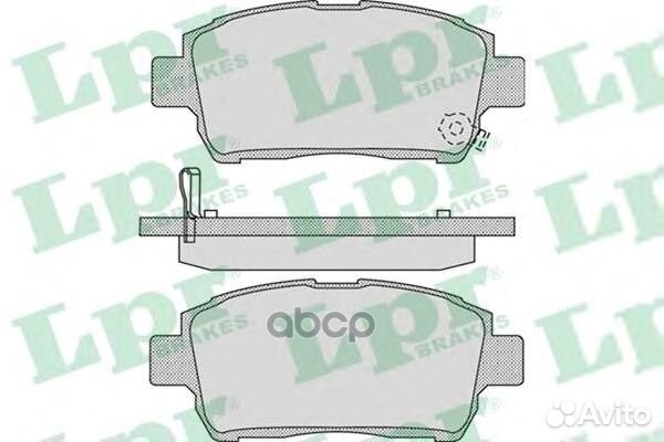 Колодки тормозные дисковые 05P1062 Lpr